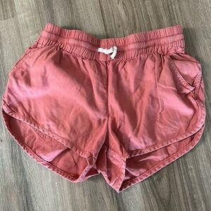 Coral Pink Obey Booty Shorts